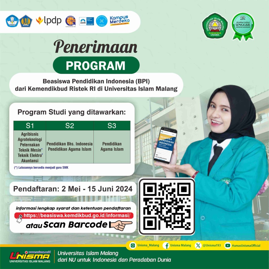 Program Beasiswa Pendidikan Indonesia di UNISMA&nbsp;Malang